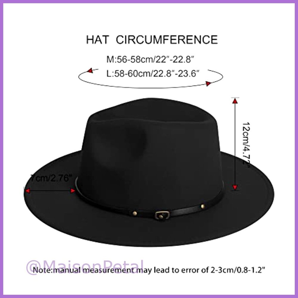 Cotton Polyester Fedora Hat With Adjustable Draws… - image 2